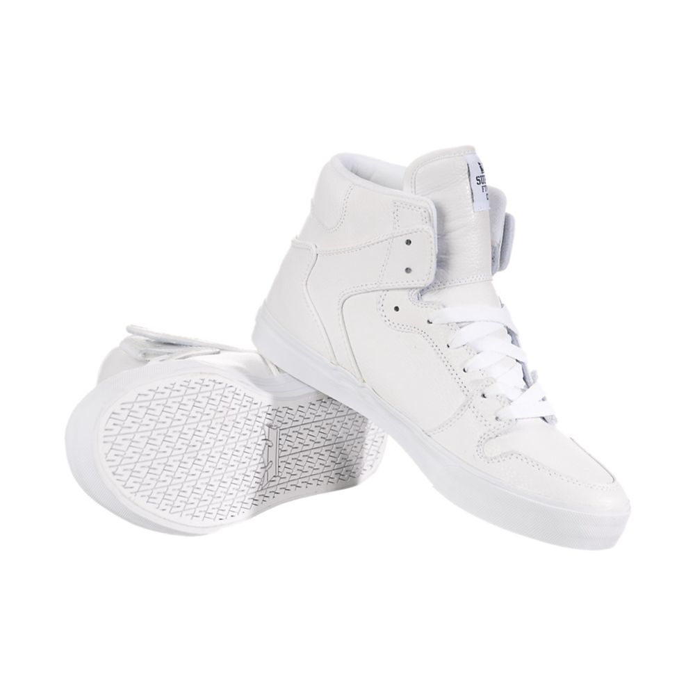 Baskets Montantes Supra Vaider Blanche White Action Homme | TCX-86471474